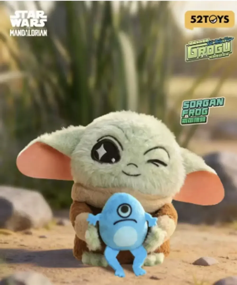 Disney x Star Wars x 52Toys Mandalorian & Grogu Plush Charm, Sorgan Frog New